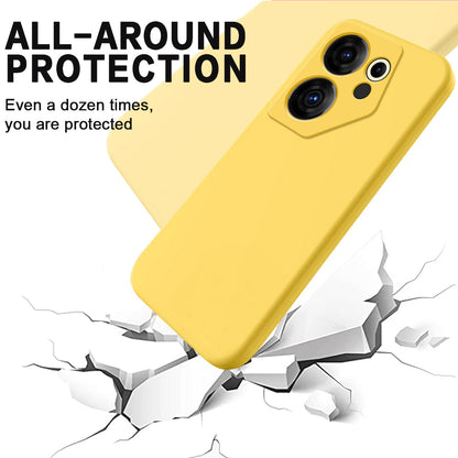 For Tecno Camon 20 Premier 5G Anti-Fingerprint Phone Case Liquid Silicone+Soft Lining Cover