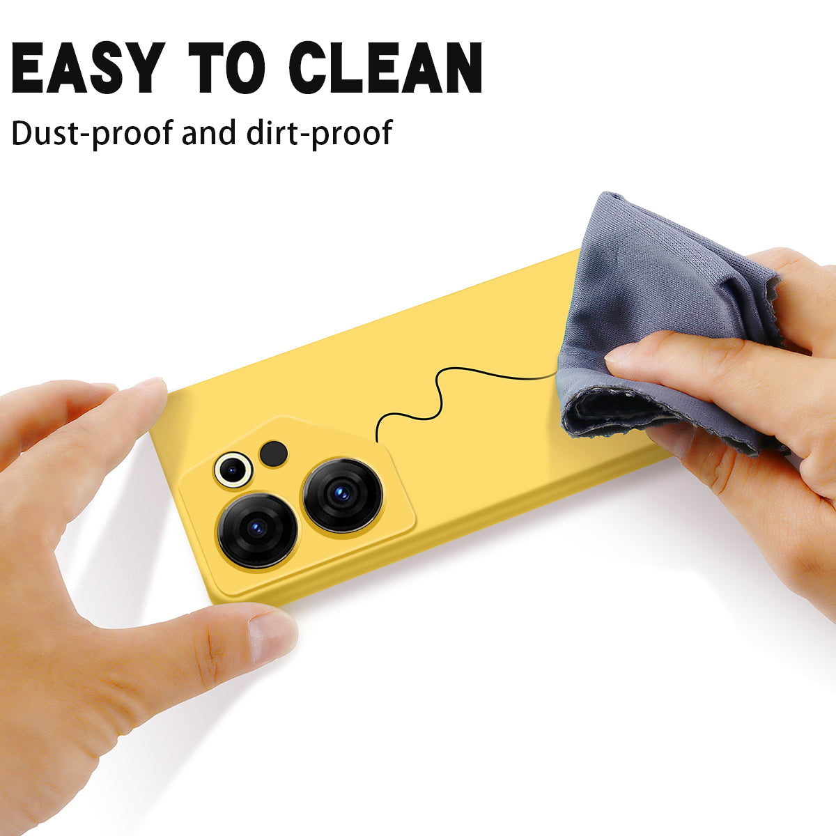 For Tecno Camon 20 Premier 5G Anti-Fingerprint Phone Case Liquid Silicone+Soft Lining Cover