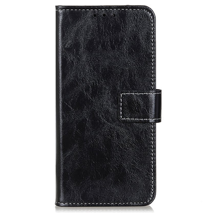 For Honor 90 Shockproof Case Crazy Horse Texture PU Leather Shell Stand Wallet Retro Phone Cover