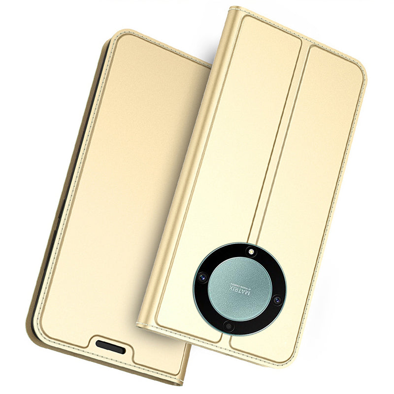 For Honor Magic5 Lite 5G / X40 5G / X9a 5G Anti-Fingerprint Phone Cover Card Slot PU Leather Stand Flip Phone Case