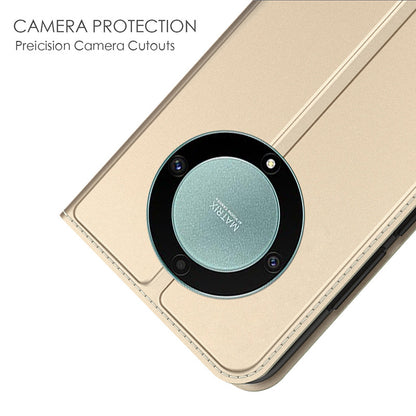 For Honor Magic5 Lite 5G / X40 5G / X9a 5G Anti-Fingerprint Phone Cover Card Slot PU Leather Stand Flip Phone Case
