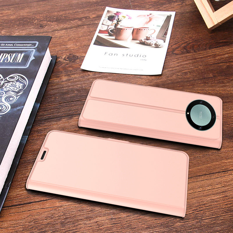 For Honor Magic5 Lite 5G / X9a 5G / X40 5G PU Leather Fully Wrapped Stand Cover Phone Case with Card Holder