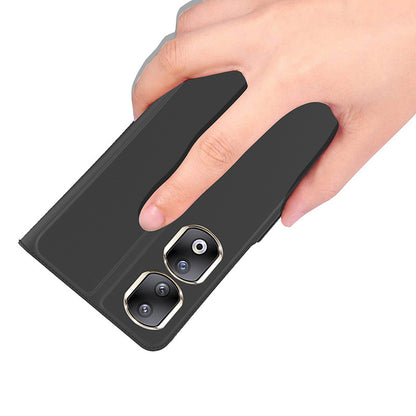 For Honor 90 Pro PU Leather Stand Cover Card Holder Shock-absorbing Phone Case