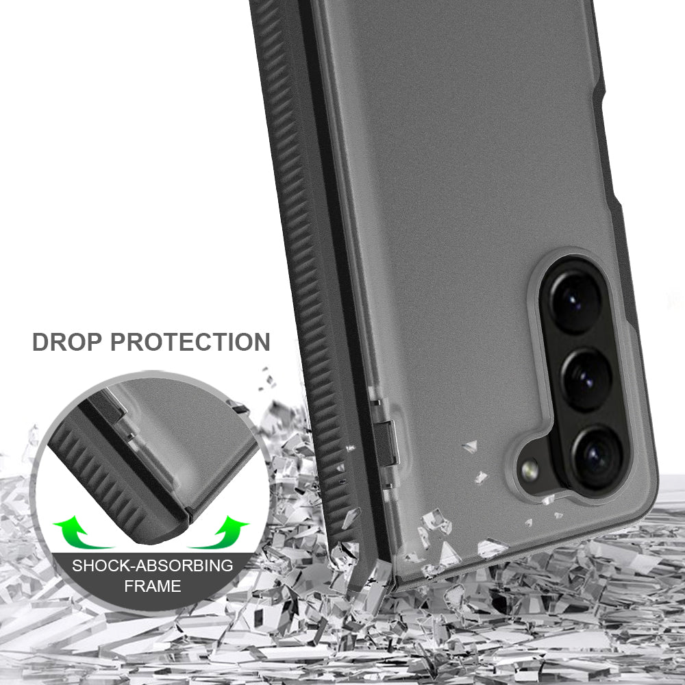 For Samsung Galaxy Z Fold5 5G Case Hinge Protection Matte Phone Cover with PET Film