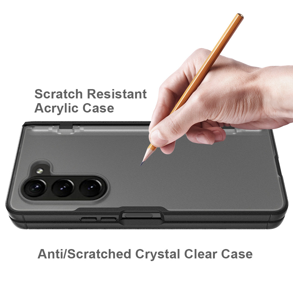 For Samsung Galaxy Z Fold5 5G Case Hinge Protection Matte Phone Cover with PET Film