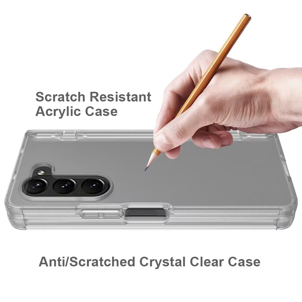 For Samsung Galaxy Z Fold5 5G Case Hinge Protection Matte Phone Cover with PET Film
