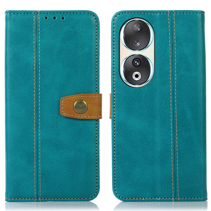For Honor 90 Full Protection Shell Phone Case Calf Texture Leather Wallet Stand Cover
