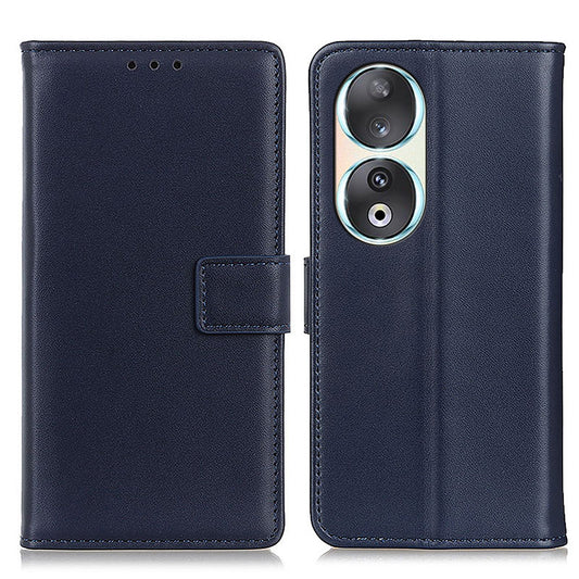 For Honor 90 Stand Phone Cover Textured PU Leather Wallet Anti-Scratch Smartphone Case