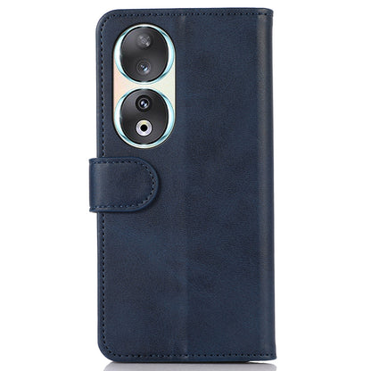 For Honor 90 Smartphone Case Cowhide Texture PU Leather Wallet Stand Phone Cover