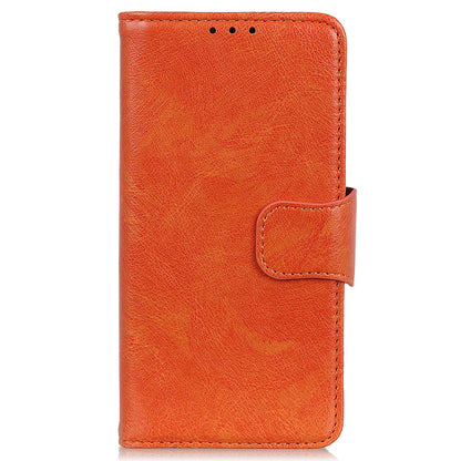 For Honor 90 Split Leather Wallet Stand Protective Case Nappa Texture Phone Cover