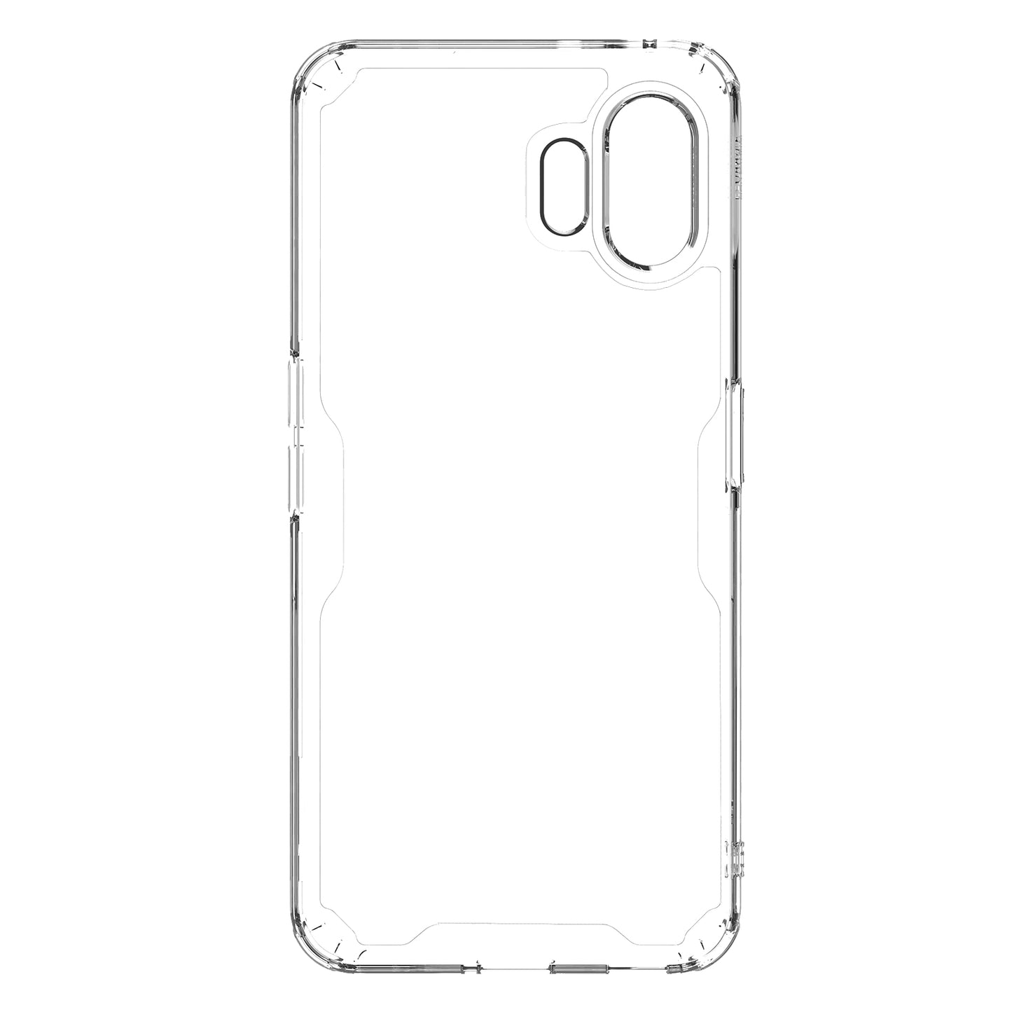 NILLKIN Nature Pro Series Crystal Clear PC+TPU Case for Nothing Phone (2) Shockproof Slim Phone Cover