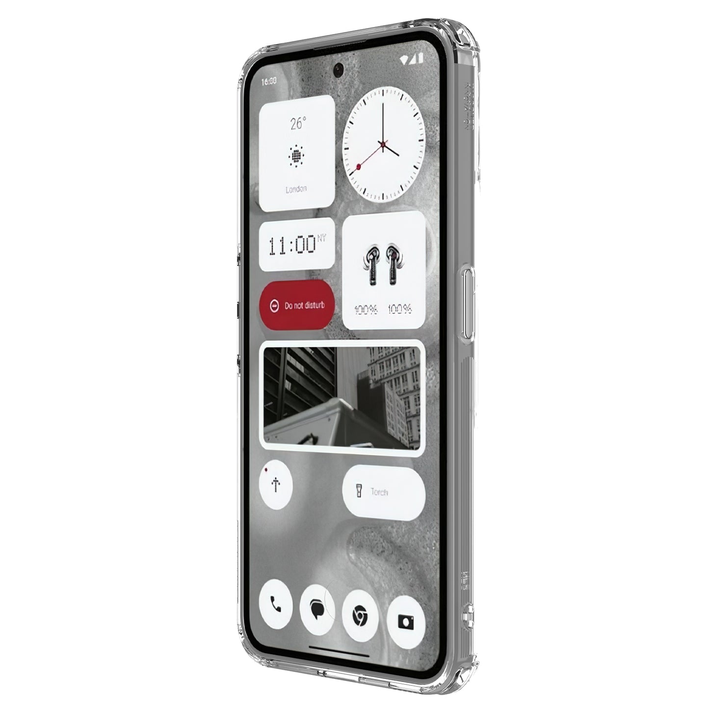 NILLKIN Nature Pro Series Crystal Clear PC+TPU Case for Nothing Phone (2) Shockproof Slim Phone Cover