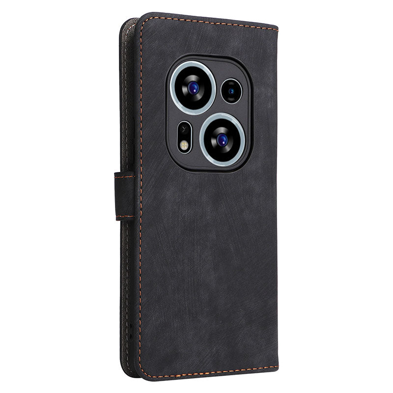 For Tecno Phantom X2 5G / X2 Pro 5G RFID Blocking Phone Case Folio Flip Leather Wallet Stand Cover with Strap
