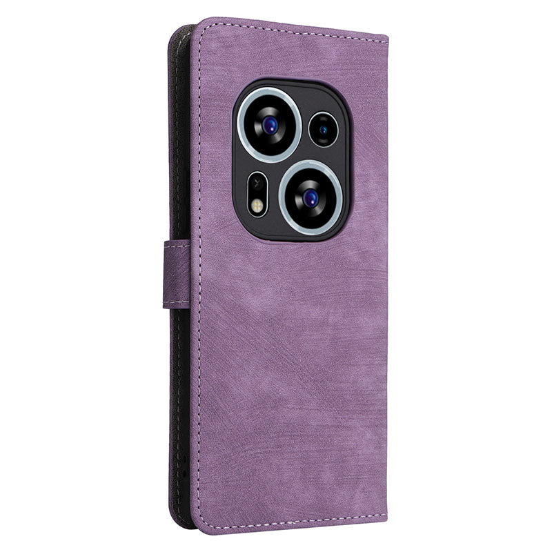 For Tecno Phantom X2 5G / X2 Pro 5G RFID Blocking Phone Case Folio Flip Leather Wallet Stand Cover with Strap