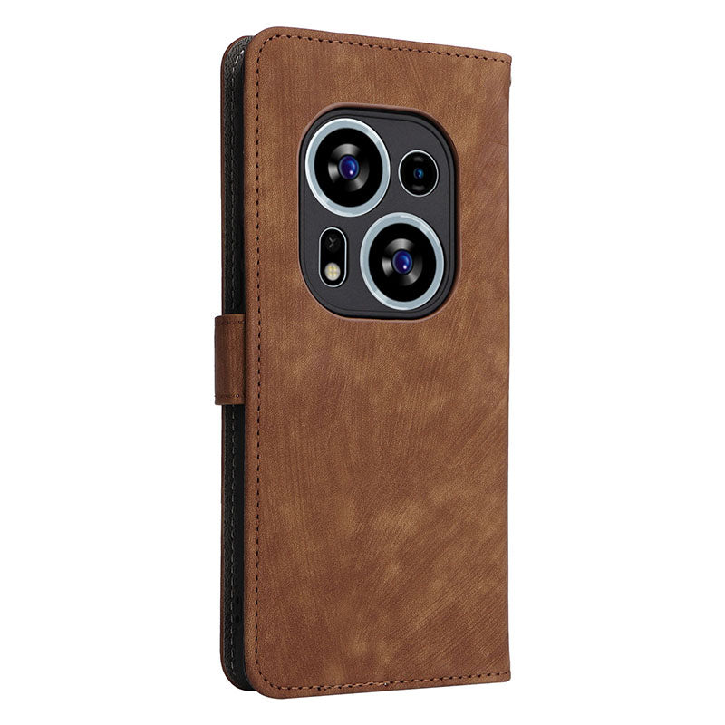 For Tecno Phantom X2 5G / X2 Pro 5G RFID Blocking Phone Case Folio Flip Leather Wallet Stand Cover with Strap