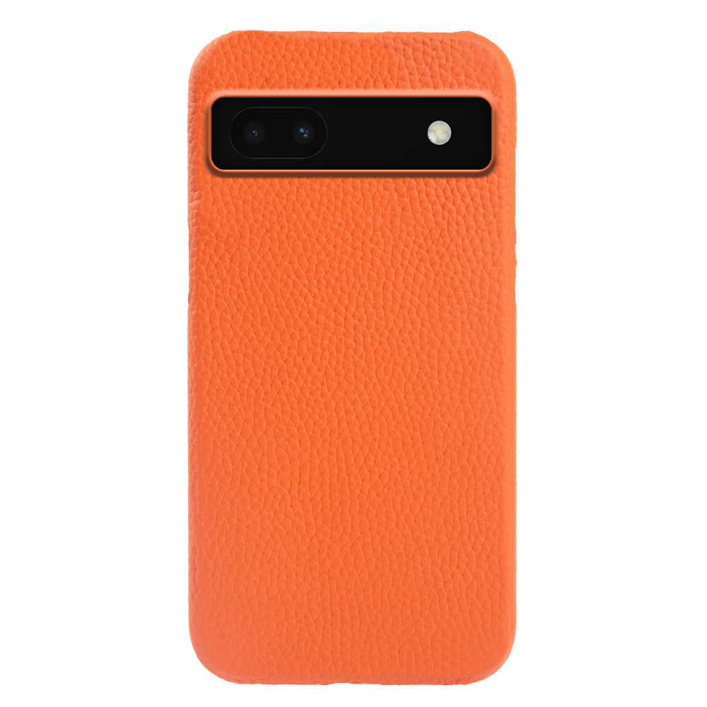Back Cover for Google Pixel 6a Genuine Cow Leather+PC Anti-scratch Phone Case Compatible with MagSafe