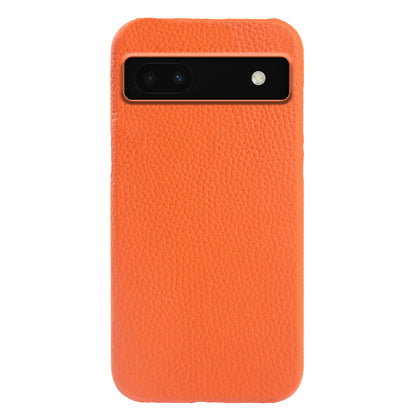 Back Cover for Google Pixel 6a Genuine Cow Leather+PC Anti-scratch Phone Case Compatible with MagSafe