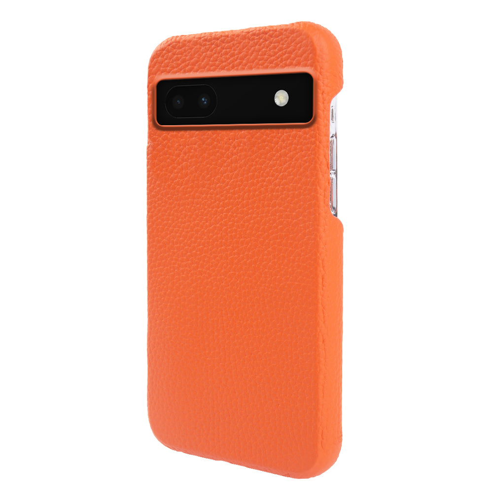 Back Cover for Google Pixel 6a Genuine Cow Leather+PC Anti-scratch Phone Case Compatible with MagSafe