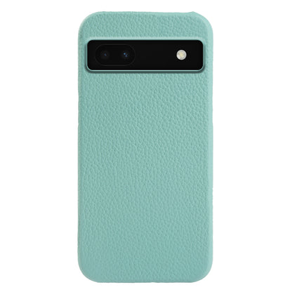 Back Cover for Google Pixel 6a Genuine Cow Leather+PC Anti-scratch Phone Case Compatible with MagSafe