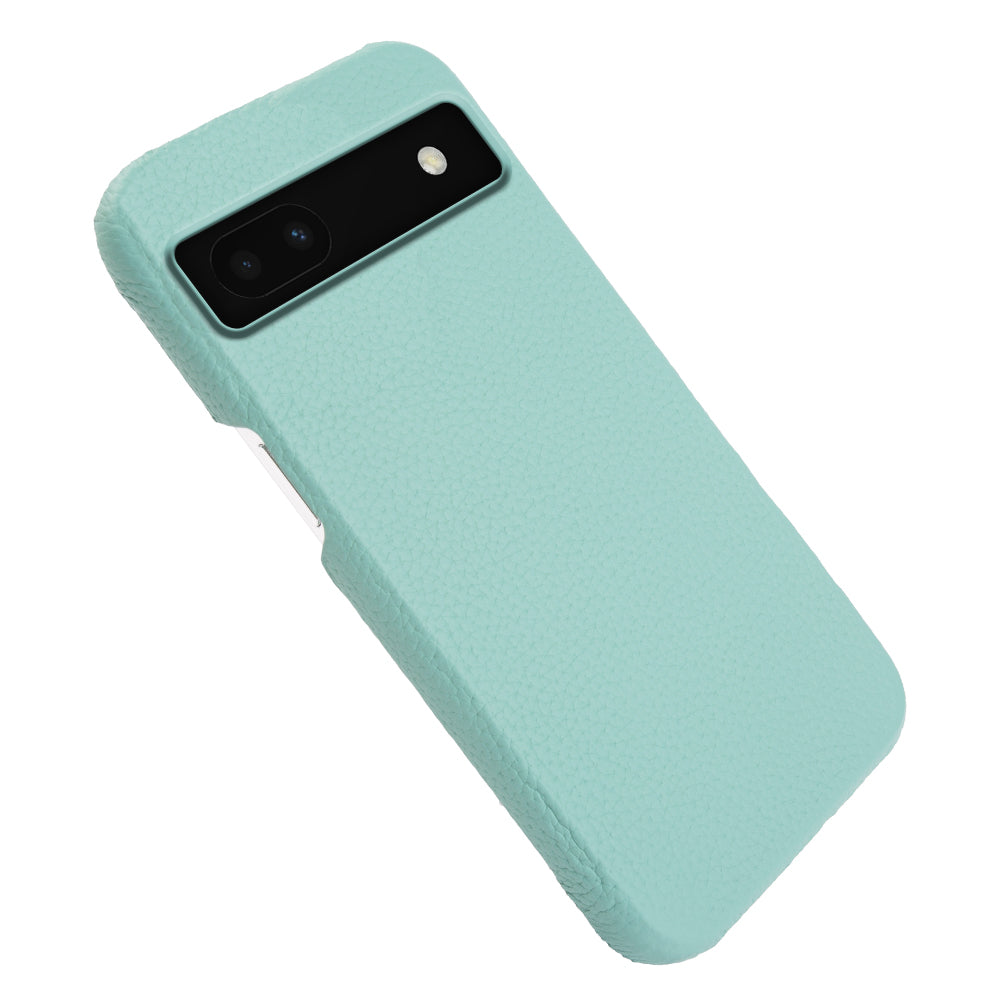 Back Cover for Google Pixel 6a Genuine Cow Leather+PC Anti-scratch Phone Case Compatible with MagSafe