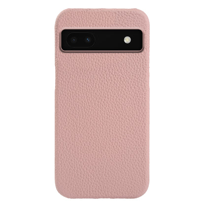 Back Cover for Google Pixel 6a Genuine Cow Leather+PC Anti-scratch Phone Case Compatible with MagSafe