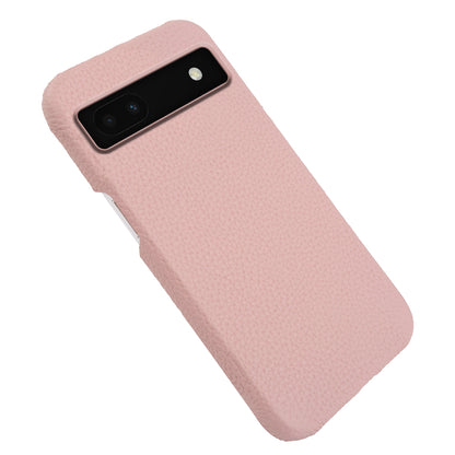 Back Cover for Google Pixel 6a Genuine Cow Leather+PC Anti-scratch Phone Case Compatible with MagSafe