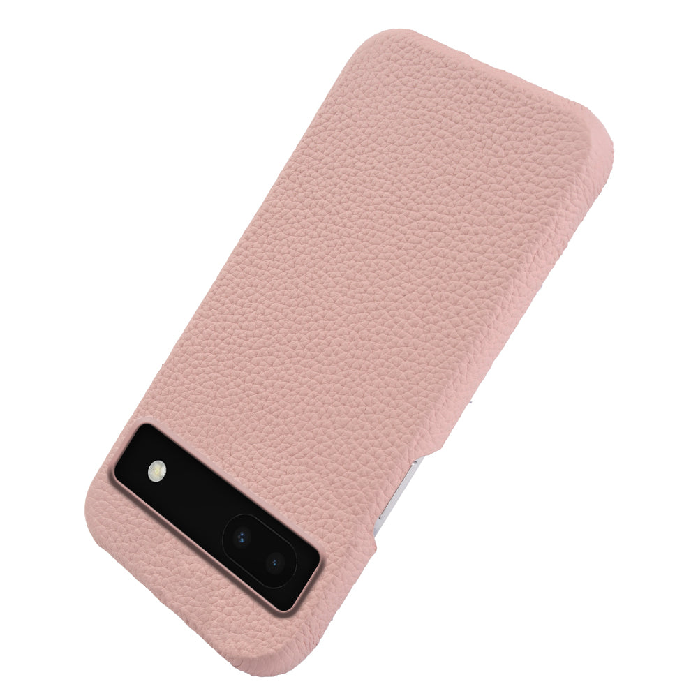 Back Cover for Google Pixel 6a Genuine Cow Leather+PC Anti-scratch Phone Case Compatible with MagSafe