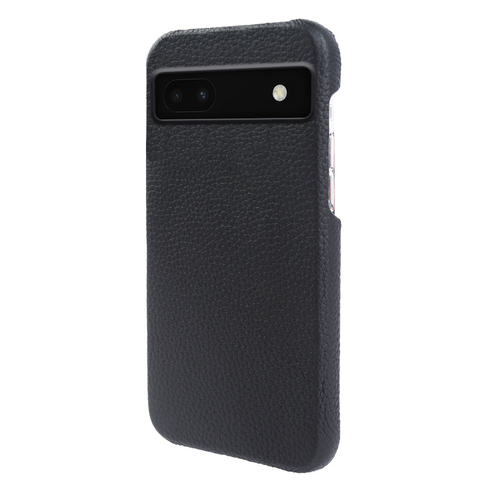 Back Cover for Google Pixel 6a Genuine Cow Leather+PC Anti-scratch Phone Case Compatible with MagSafe