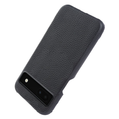 Back Cover for Google Pixel 6a Genuine Cow Leather+PC Anti-scratch Phone Case Compatible with MagSafe