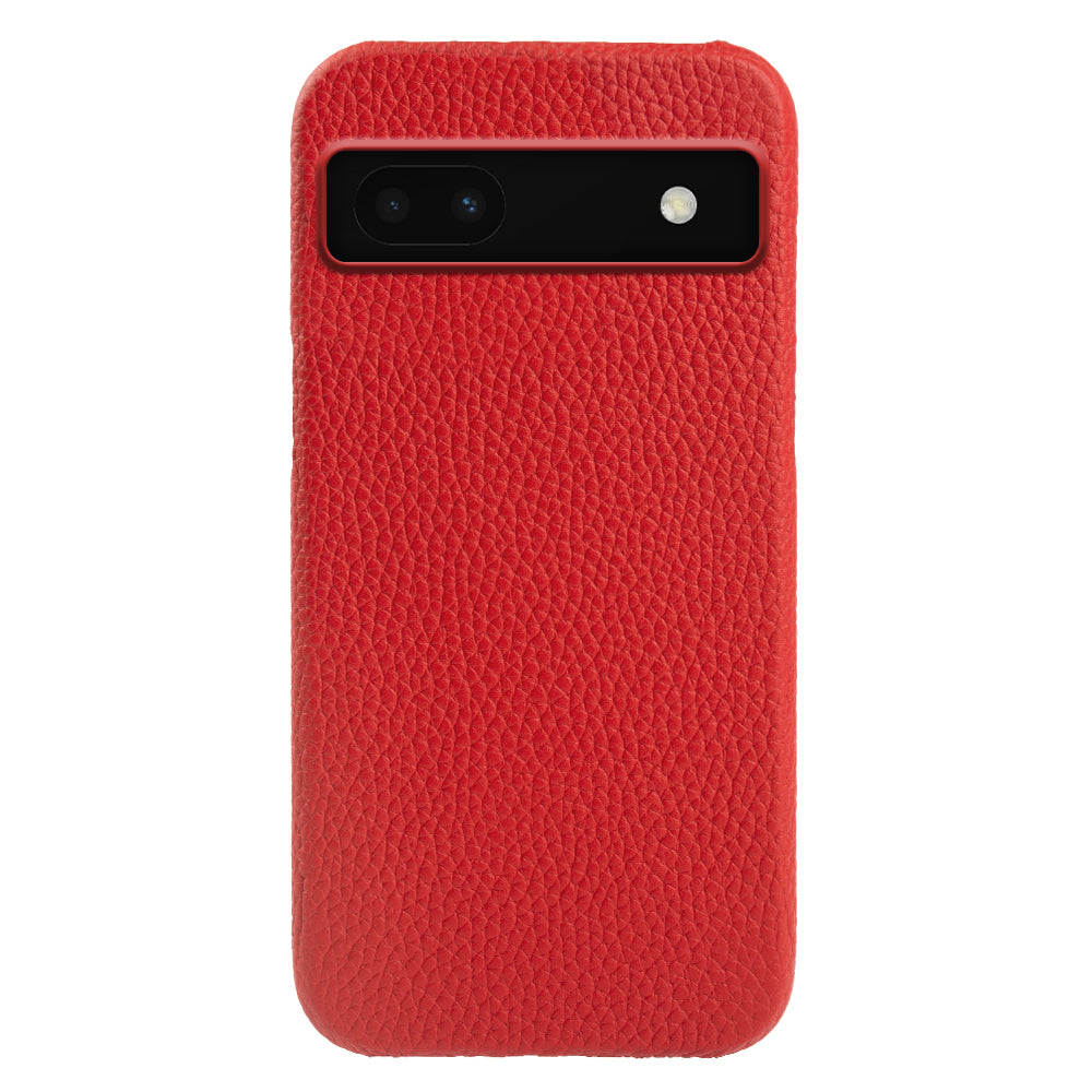 Back Cover for Google Pixel 6a Genuine Cow Leather+PC Anti-scratch Phone Case Compatible with MagSafe