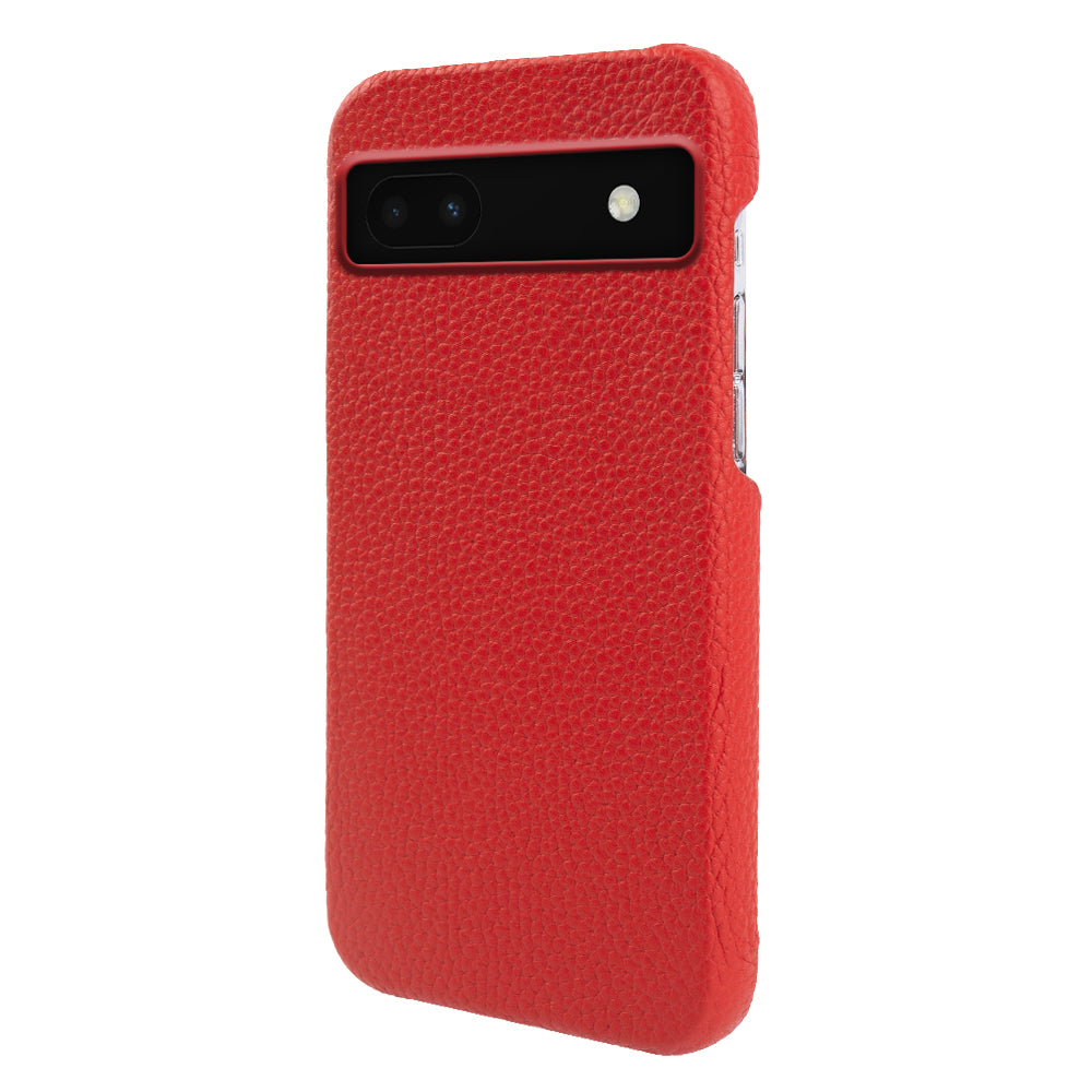 Back Cover for Google Pixel 6a Genuine Cow Leather+PC Anti-scratch Phone Case Compatible with MagSafe