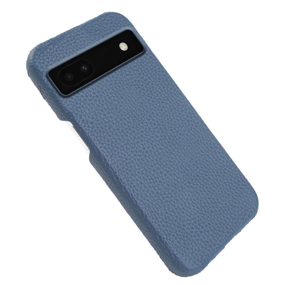 Back Cover for Google Pixel 6a Genuine Cow Leather+PC Anti-scratch Phone Case Compatible with MagSafe