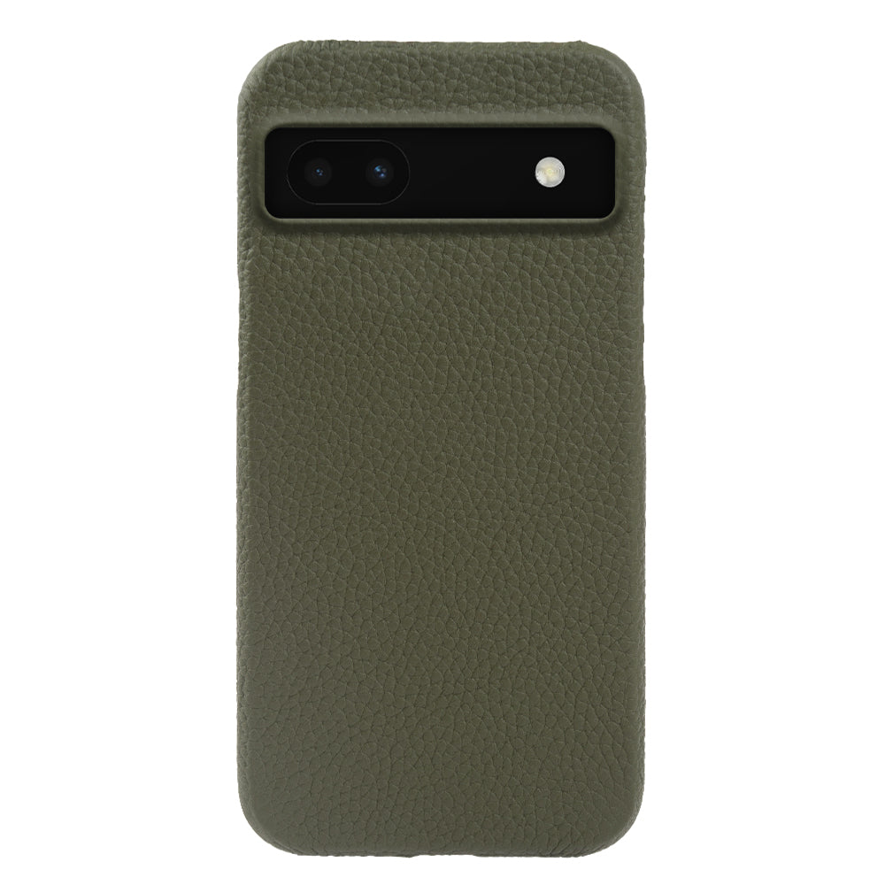 Back Cover for Google Pixel 6a Genuine Cow Leather+PC Anti-scratch Phone Case Compatible with MagSafe