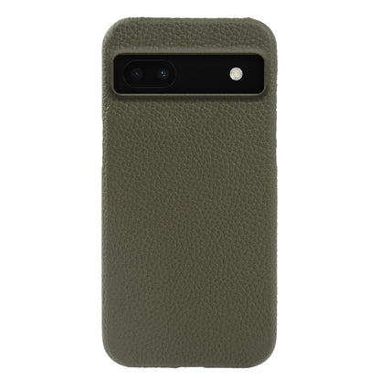 Back Cover for Google Pixel 6a Genuine Cow Leather+PC Anti-scratch Phone Case Compatible with MagSafe