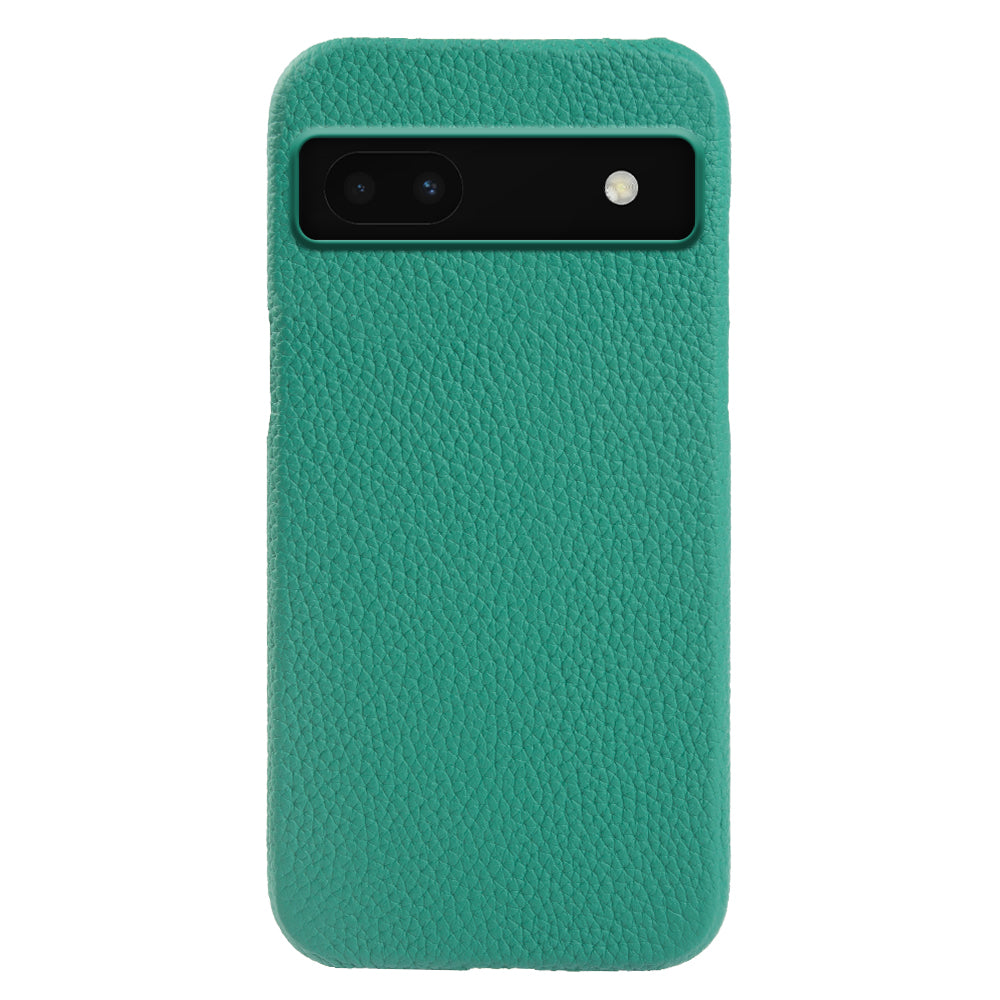 Back Cover for Google Pixel 6a Genuine Cow Leather+PC Anti-scratch Phone Case Compatible with MagSafe