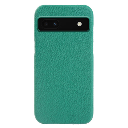 Back Cover for Google Pixel 6a Genuine Cow Leather+PC Anti-scratch Phone Case Compatible with MagSafe