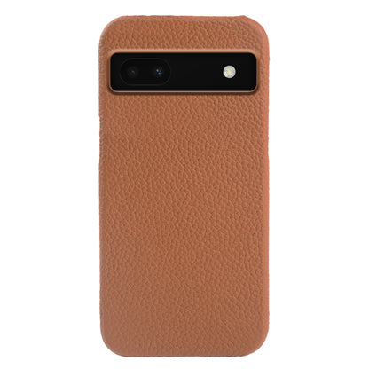 Back Cover for Google Pixel 6a Genuine Cow Leather+PC Anti-scratch Phone Case Compatible with MagSafe