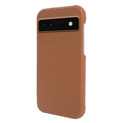 Back Cover for Google Pixel 6a Genuine Cow Leather+PC Anti-scratch Phone Case Compatible with MagSafe