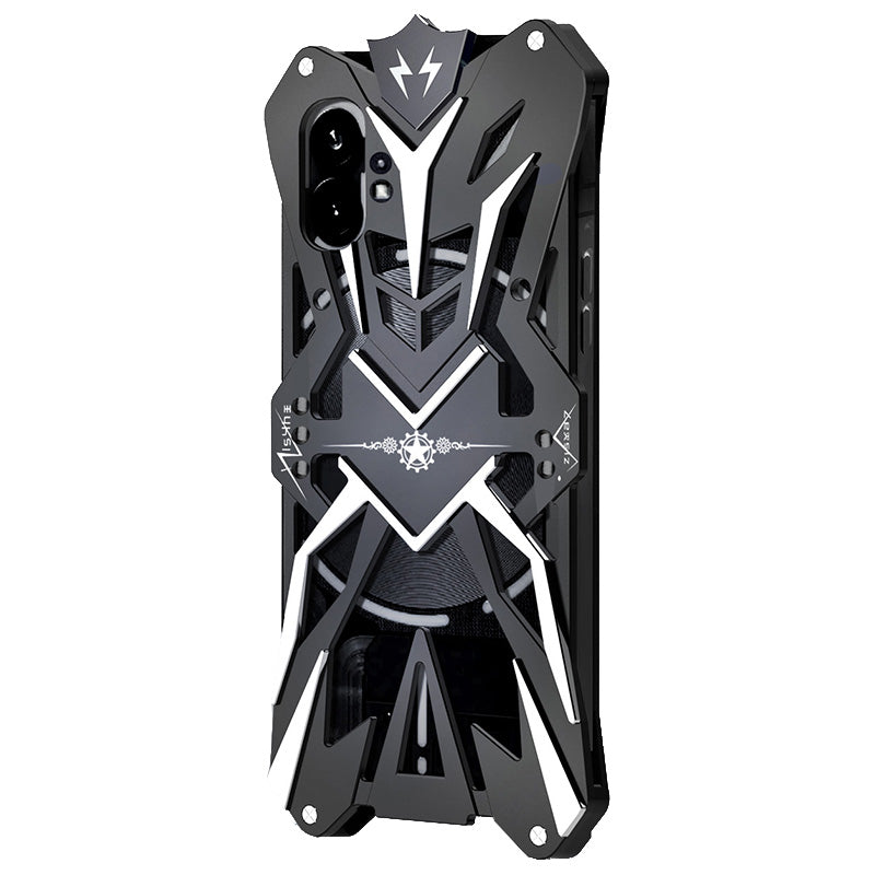 For Nothing phone (1) 5G Anti-fall Cell Phone Case Aluminum Alloy Shockproof Back Cover