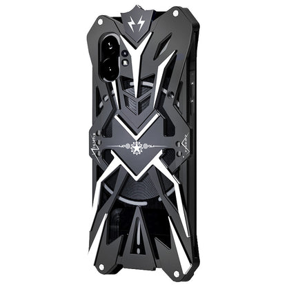 For Nothing phone (1) 5G Anti-fall Cell Phone Case Aluminum Alloy Shockproof Back Cover