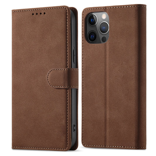 RFID Blocking Wallet Case for iPhone 15 Pro Max , Stand PU Leather Matte Phone Cover