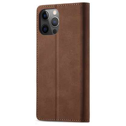 RFID Blocking Wallet Case for iPhone 15 Pro Max , Stand PU Leather Matte Phone Cover