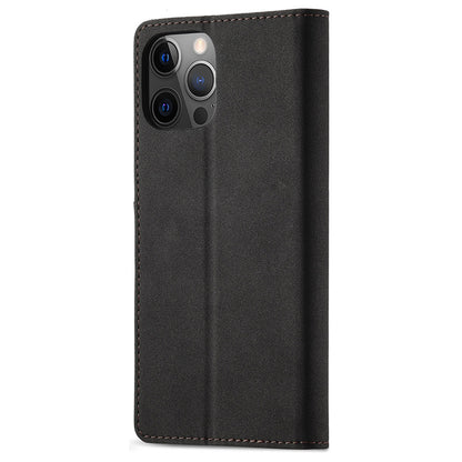 RFID Blocking Wallet Case for iPhone 15 Pro Max , Stand PU Leather Matte Phone Cover