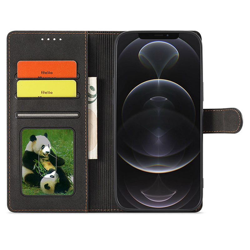 RFID Blocking Wallet Case for iPhone 15 Pro Max , Stand PU Leather Matte Phone Cover