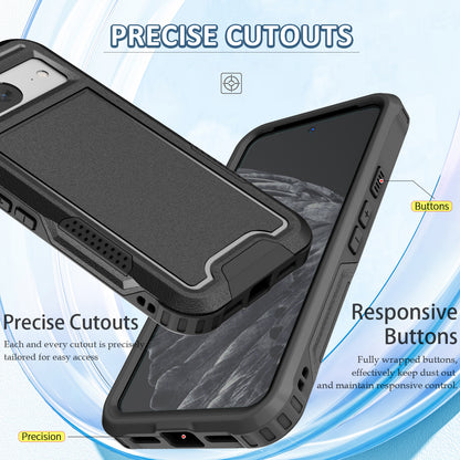 Style F1 For Google Pixel 8 Drop-proof Back Case PC+TPU Anti-scratch Phone Cover