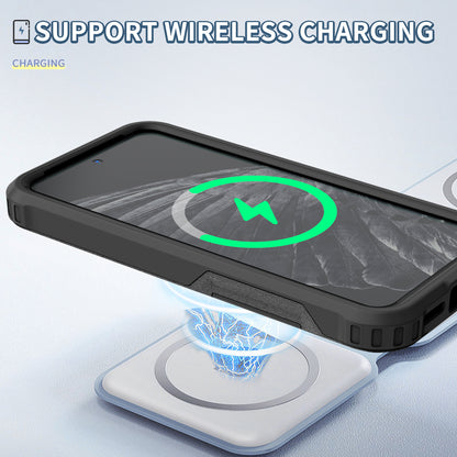 Style F1 For Google Pixel 8 Drop-proof Back Case PC+TPU Anti-scratch Phone Cover