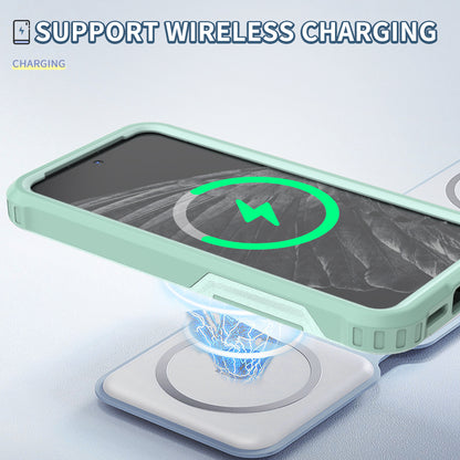 Style F1 For Google Pixel 8 Drop-proof Back Case PC+TPU Anti-scratch Phone Cover