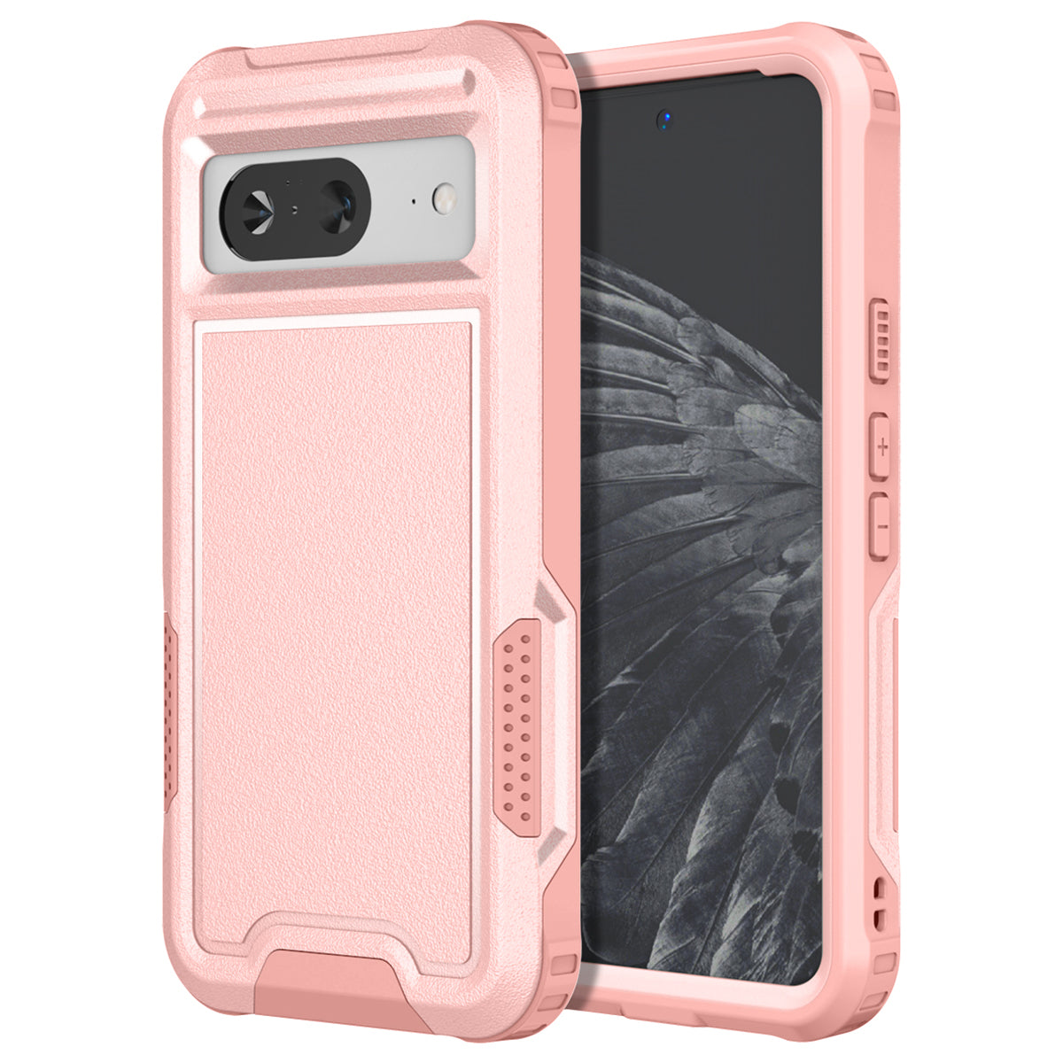 Style F1 For Google Pixel 8 Drop-proof Back Case PC+TPU Anti-scratch Phone Cover