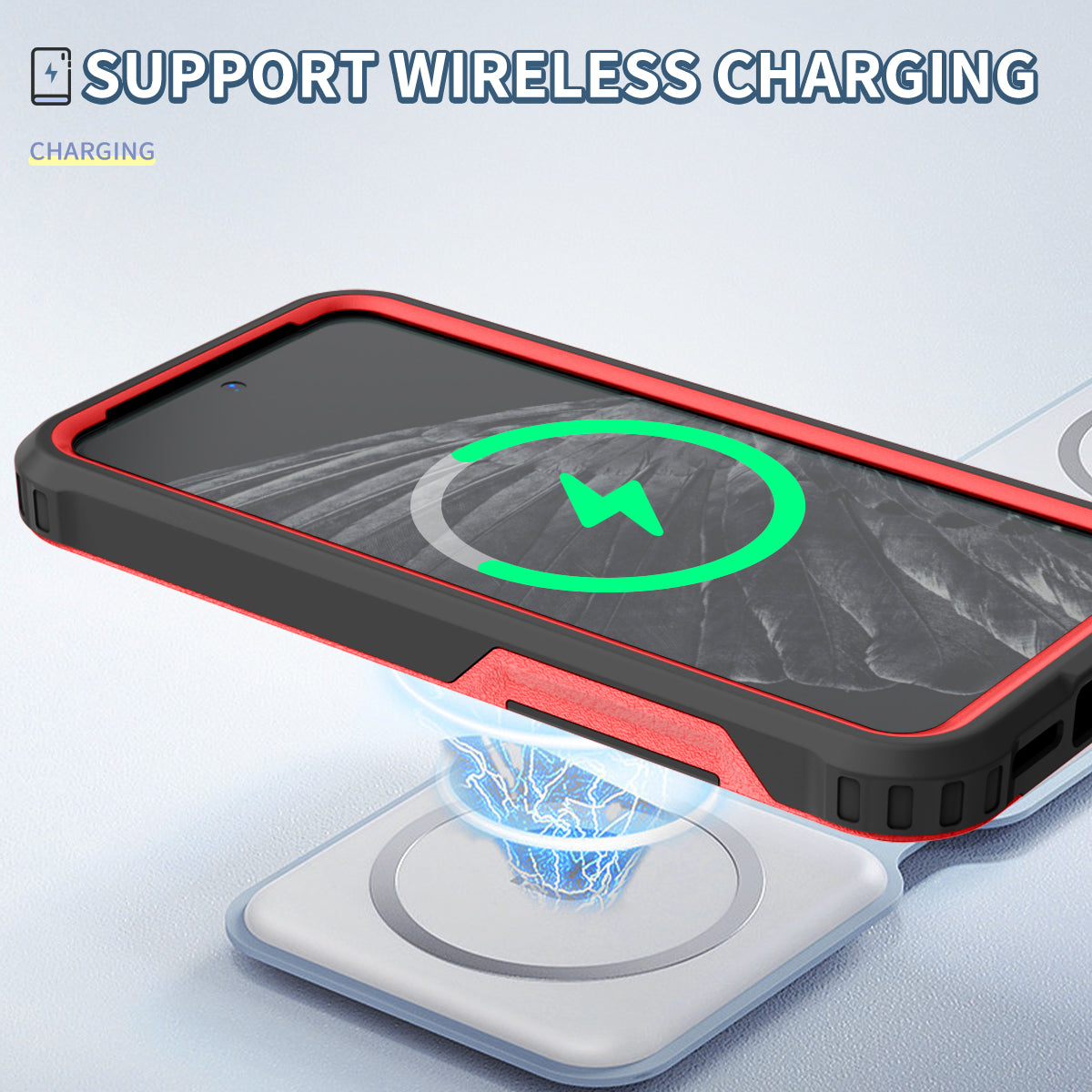 Style F1 For Google Pixel 8 Drop-proof Back Case PC+TPU Anti-scratch Phone Cover