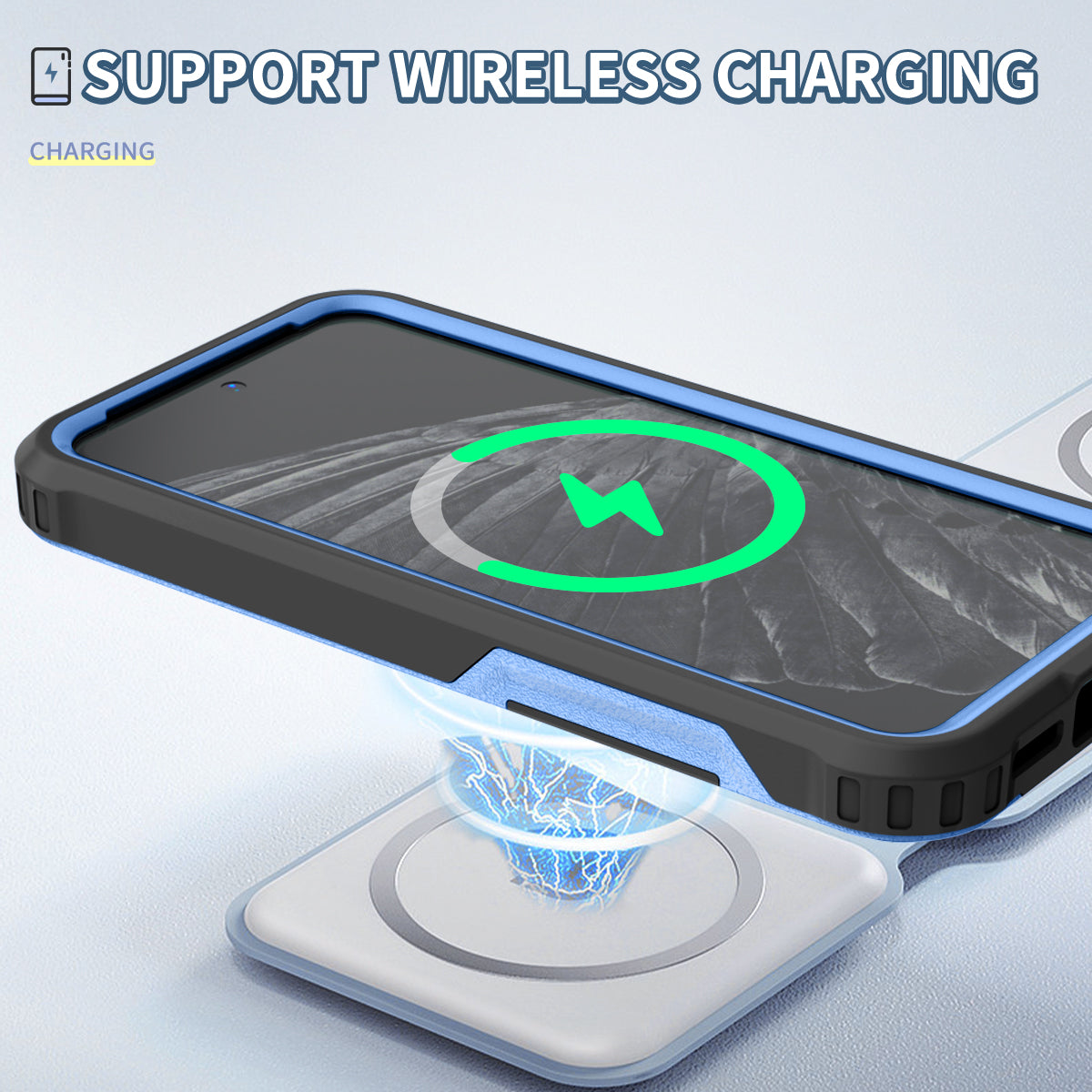 Style F1 For Google Pixel 8 Drop-proof Back Case PC+TPU Anti-scratch Phone Cover